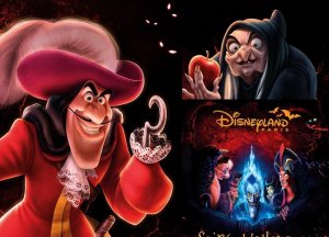 Disneyland Paris Halloweenparty Plakat mit Disney Villains