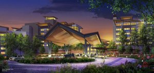 Erste Konzeptzeichnung der neuen Lodge im Walt Disney World.