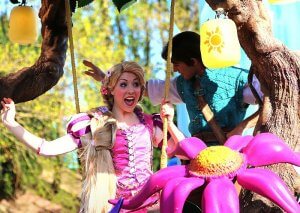 Rapunzel und Flynn Rider bei Disney's Magic on Parade