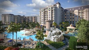 Das Foto zeigt die neuen Pools des Riviera Resorts