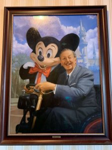 Bild mit Walt und Mickey Mouse