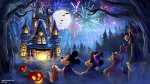 Neues Feuerwerk kommt in die Mickeys Not So Scary Halloween Party