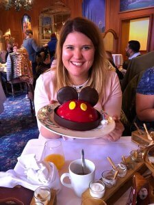 Geburtstagskuchen im Mickey mouse Look in der Auberge de Cendrillon