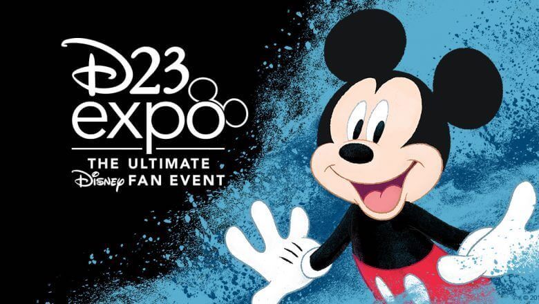 Mickey auf Banner der D23 Expo