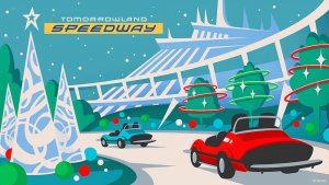 Der Tomorrowland Speedway in Magic Kingdom bekommt neben vielen weiteren Attraktionen Weihnachtsdekorationen 