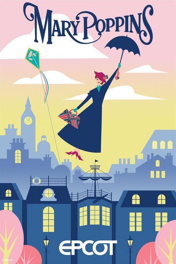 Concept Art für Mary Poppins Attraktion in Epcot