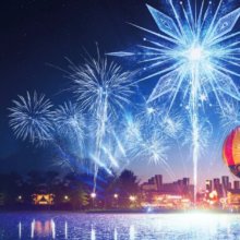 Lake Disney mit Panoramagique-Ballon und Feuerwerk: Magic over Lake Disney