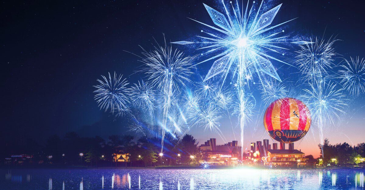 Lake Disney mit Panoramagique-Ballon und Feuerwerk: Magic over Lake Disney 