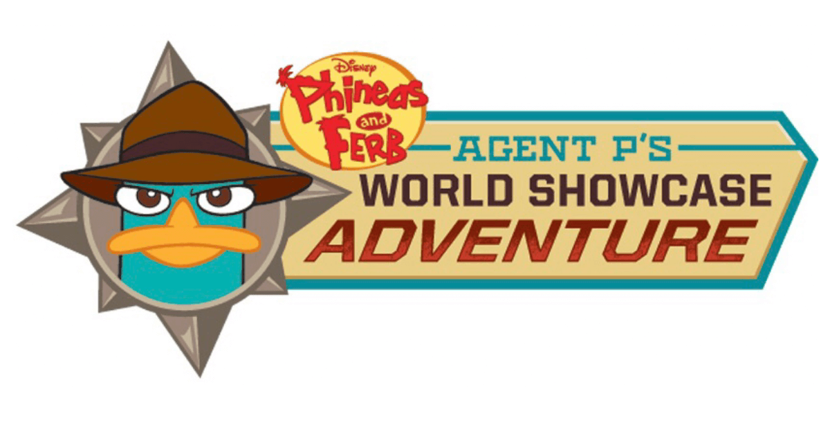 Agent P´s Adventure Schriftzug mit Schnabeltier Perry