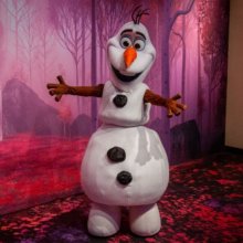 Olaf beim Meet & Green in der Animation Celebration in den Walt Disney Studios