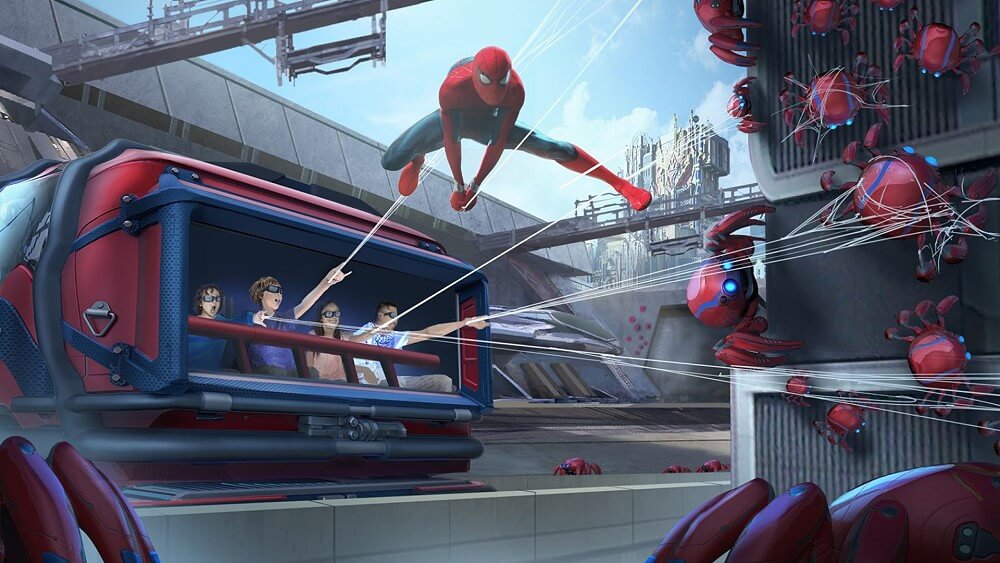 Spider-Man Attraktion Web Slingers in den Disney Parks