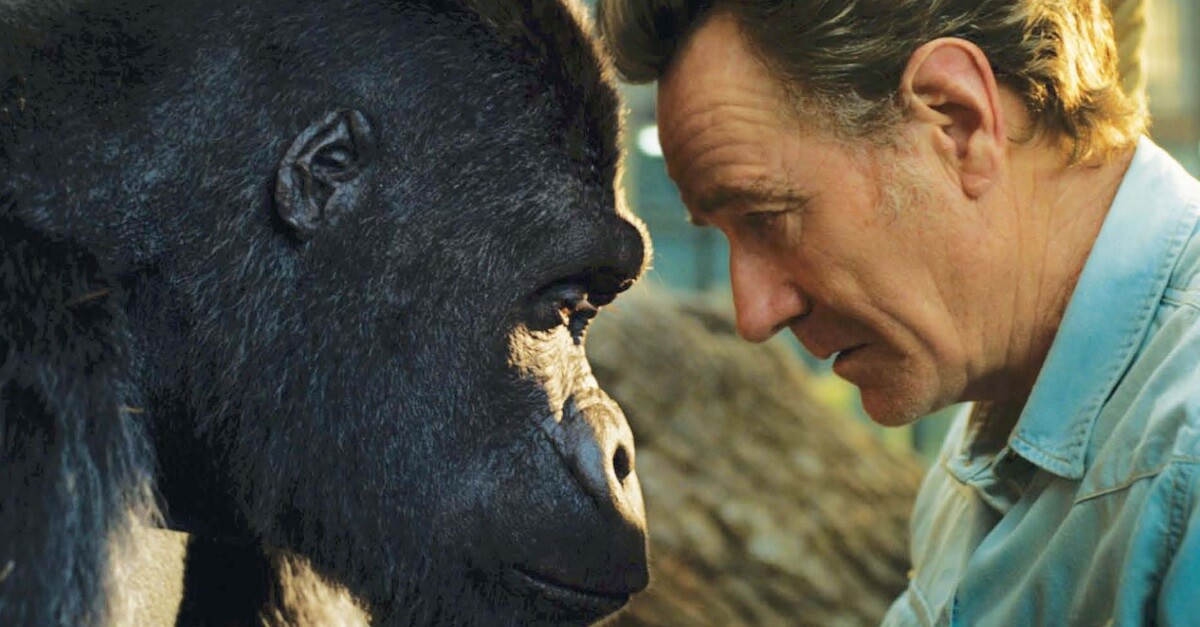 Bild von Zirkusdirektor Mack und dem Gorilla Ivan aus dem Film "Der einzig wahre Ivan"