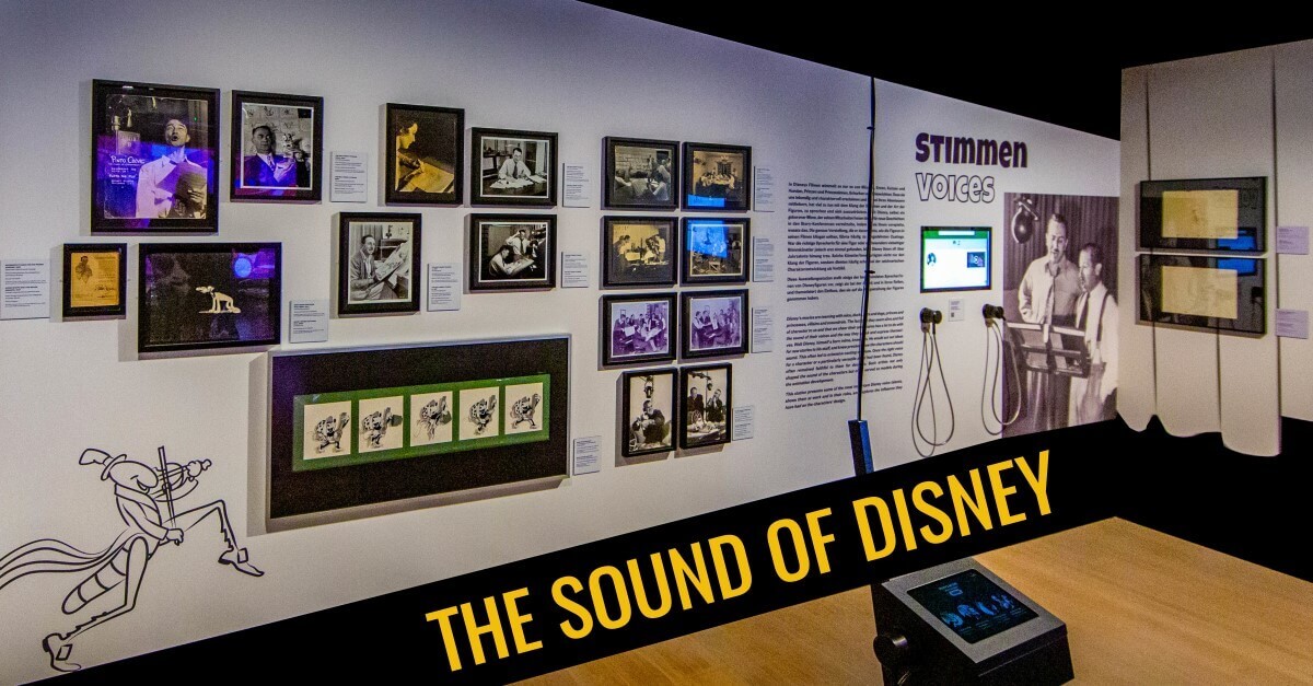 Das Thema Stimmen im Disney Film in der Ausstellung The Sound of Disney