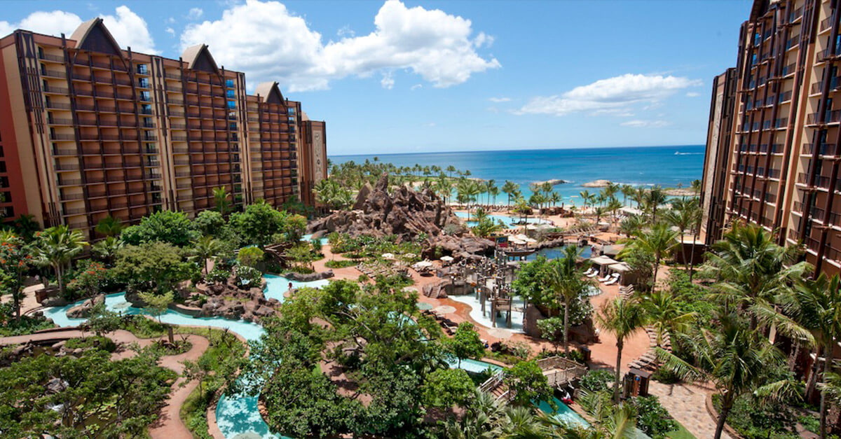 Aulani, A Disney Resort & Spa Hawaii mit Blick auf das Meer