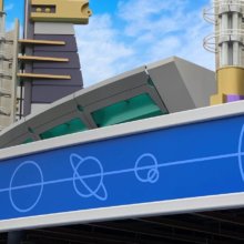 Das neuen Grafikdesign für die Attraktion Buzz Lightyear Laser Blast im Disneyland Paris