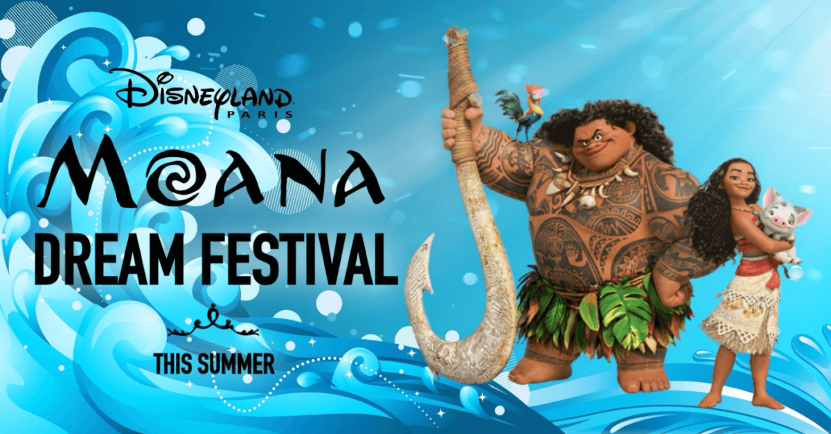 Moana Dream Festival Werbeposter mit Moana, Maui, Pua und HeiHei