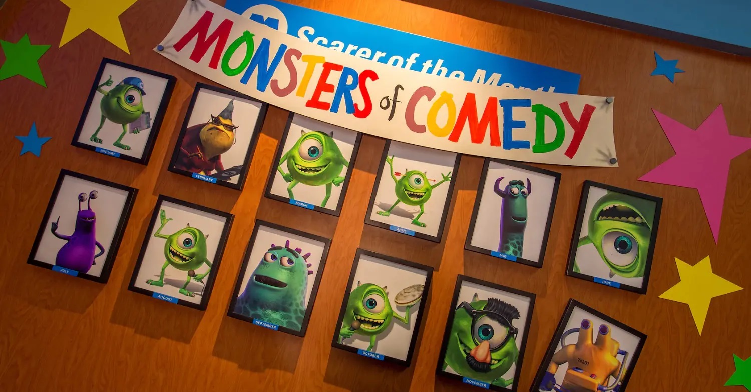 Bilder von Monsters aus Die Monster AG an einer Wand