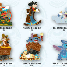 Howdy! Big Thunder Mountain Pins mit Goofy, Stich, Chip & Dale