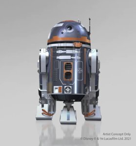 SK-62O, Droide mit der selben Form wie R2-D2, aber in Grau und Orange