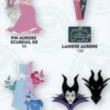 Verschiedene Pins zum Disneyklassiker Dornröschen