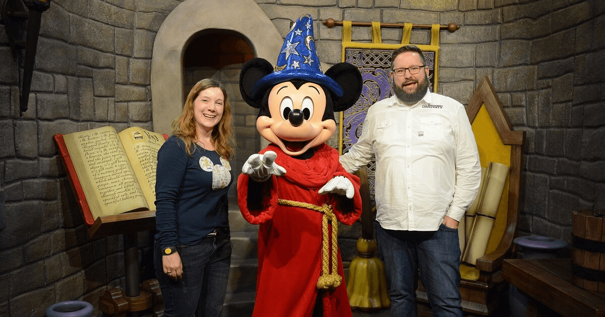 Torsten und Dörthe treffen Mickey Mouse in den Hollywood Studios