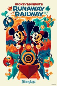 D23 Expo 2022 Disneyland Runaway Railway Plakat