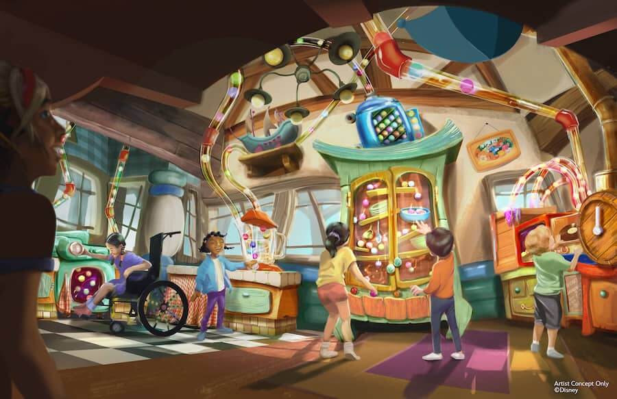 D23 Expo 2022 Toontown Goofys House Concept Art