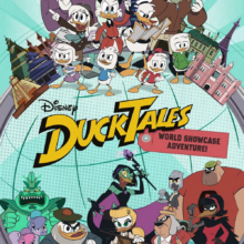 Poster mit Abbildungen der Ducktales