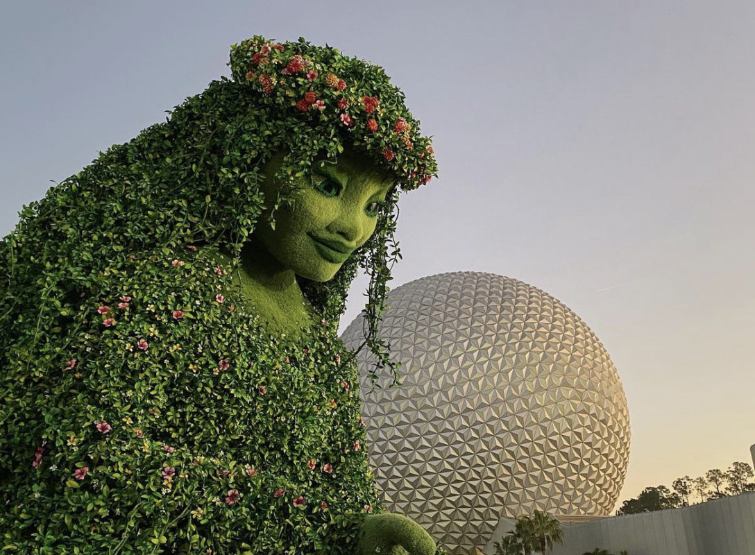 Große Statue von Te Fiti aus dem Film Moana in Epcot