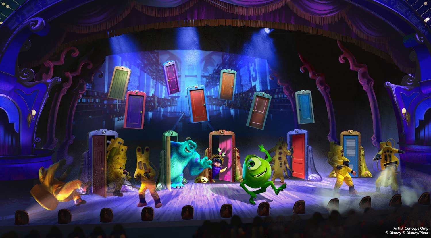 Pixar Show mit Mike und Sully