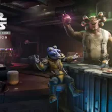 Marketing Grafik zum Playstation5 VR2 Spiel Tales from the Galaxy´s Edge