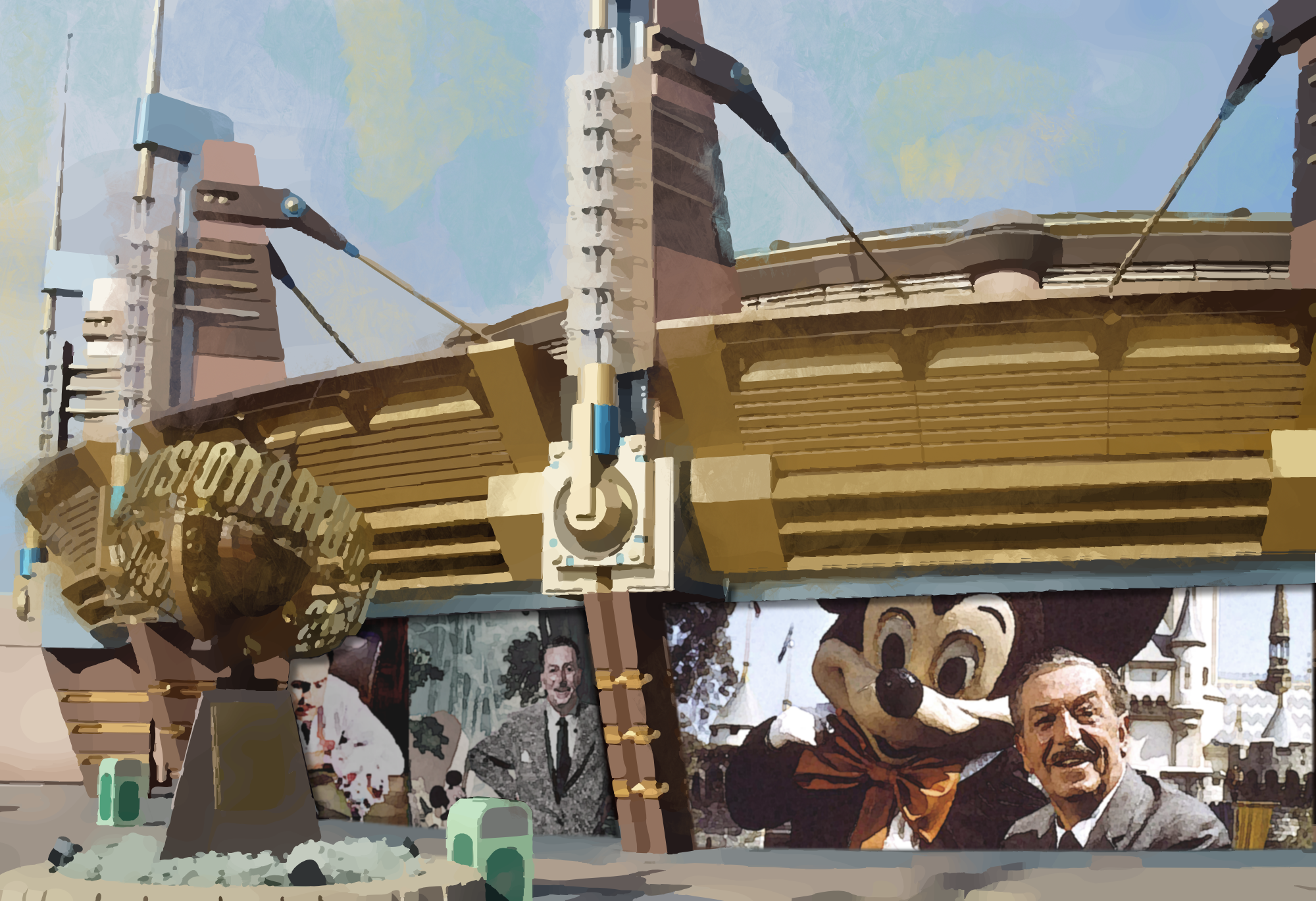 Concept Art zu neuen Attraktion: Walt Disney's Visonarium: yesterday, today & tomorrow