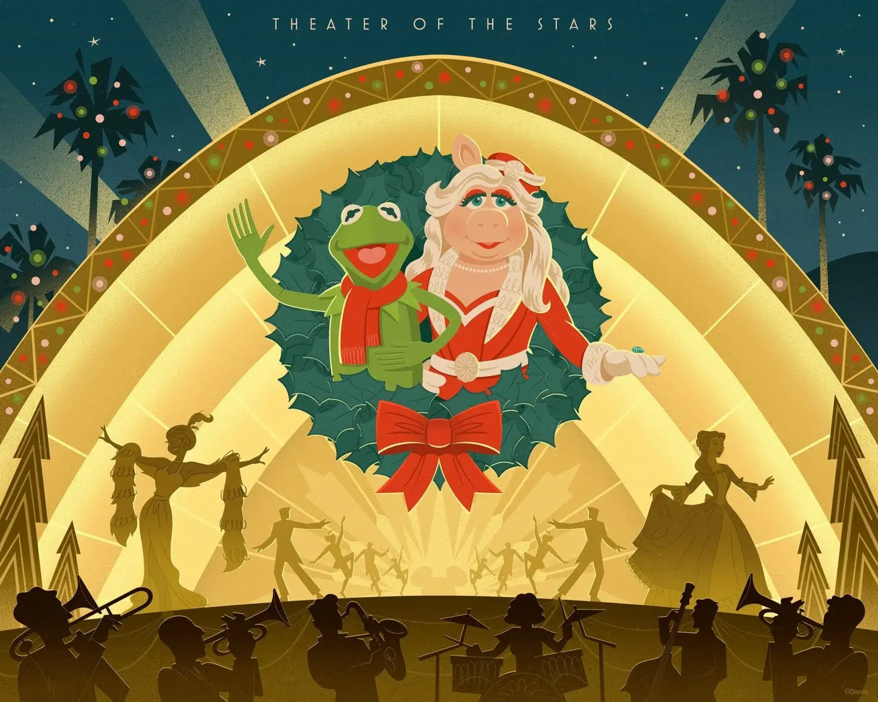 Concept Art zur Kermit&Piggy Talkshow im Theater of the stars