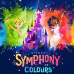 Disney Symphony of Colours Logo mit Mickey Mouse, Tinkerbell, Mirabel und Timon