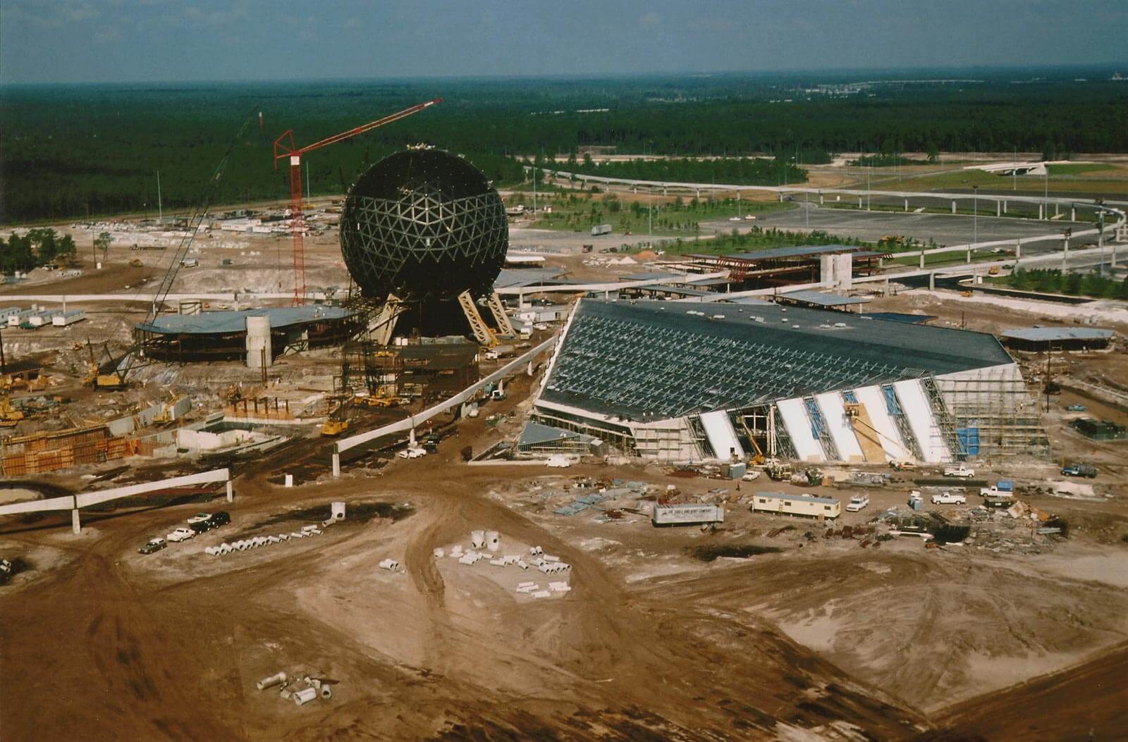 Universe of Energy und der Rest von Epcot im Bau