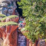 Der große Drop bei der beliebten Wasserbahn "Splash Mountain" in Walt Disney World