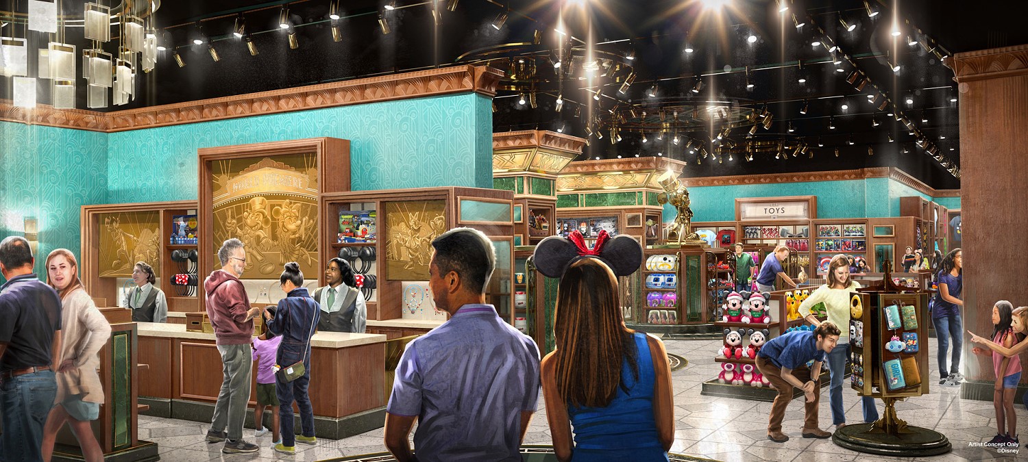 Concept Art der neuen Mickey’s of Hollywood Boutique