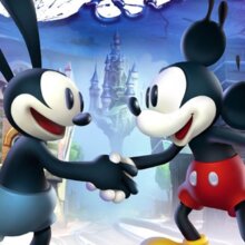 Oswald und Mickey Mouse reichen sich die Hand